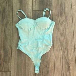 Baby blue corset bodysuit 🤍
